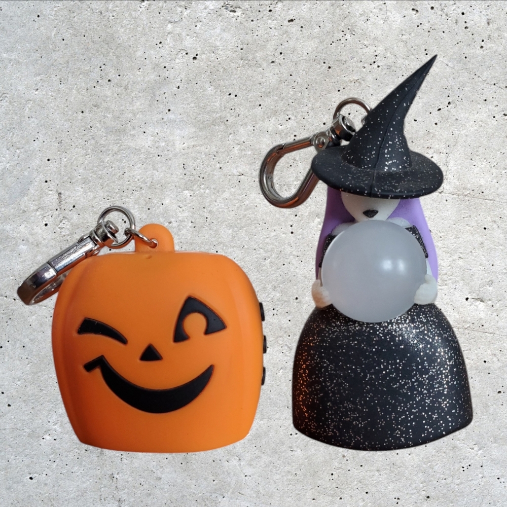 Bath & Body Works Halloween Pocketbac Holders (Jack O Lantern & Light Up Witch)